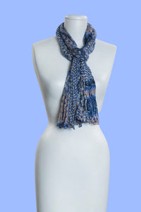 Decorative Border Print Scarf (SE-9821)